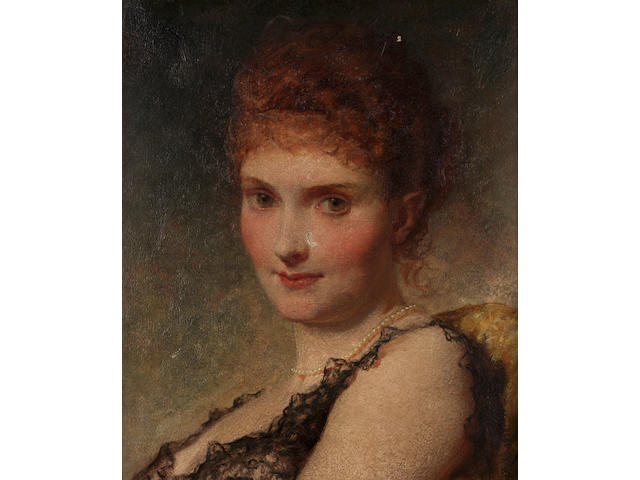 George Elgar Hicks, RBA (1824-1914) British A society beauty,
