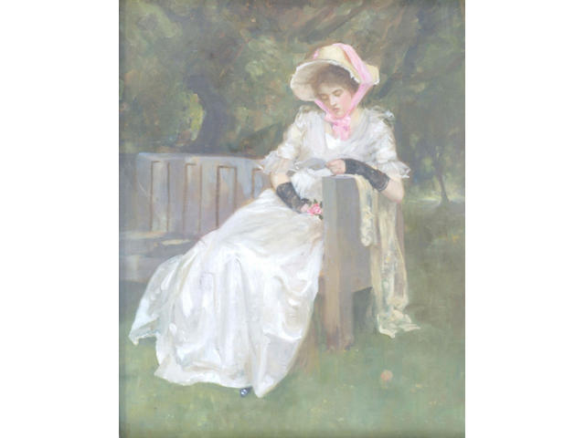Ernest Henry MacAndrew (b.1877) 'A note' 50 x 40cm