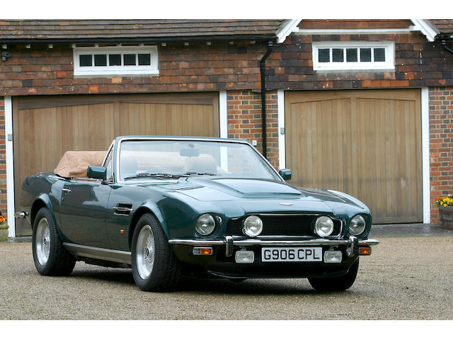 1990 Aston Martin Vantage Volante &#8216;Prince of Wales&#8217;  Chassis no. SCFCV81C1KTR15822 Engine no. 580/5822/X