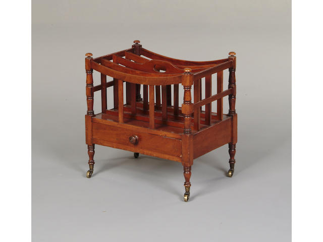 A Regency mahogany canterbury