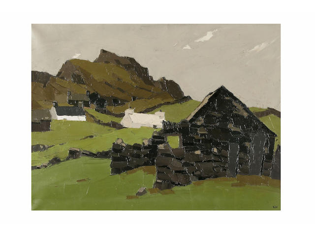 Sir Kyffin Williams (born 1908) Deiniolen, 50.5 x 67.5cm.