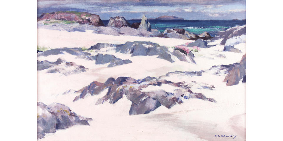 Francis Campbell Boileau Cadell RSA RSW (1883-1937) Lunga from Iona 50 x 75cm (20 x 30ins)