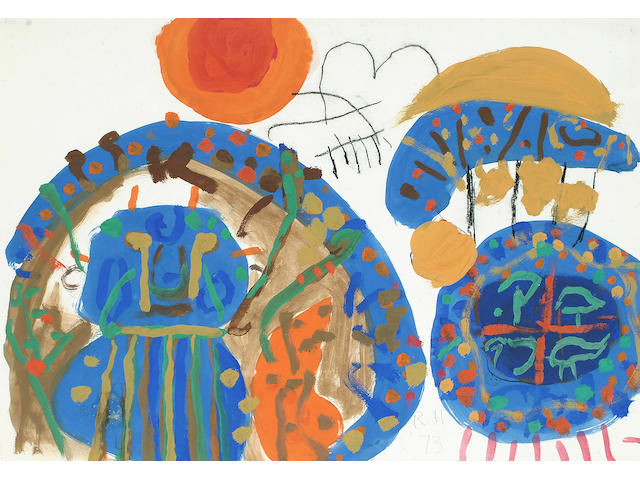 Roger Hilton (British, 1911-1975) Untitled 39.5 x 56cm (15 1/2 x 22in)