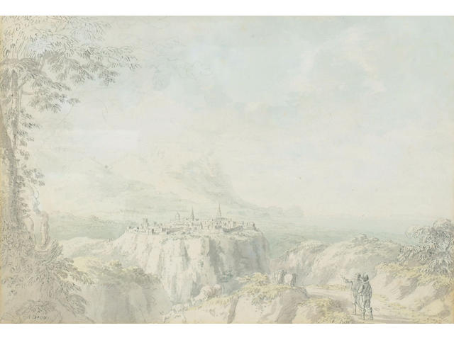 Anthony Devis (1729-1817) 'Italianate landscape' 30 x 43cm