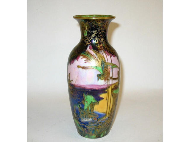 A Wedgwood Fairyland vase designed by Daisy Makeig Jones