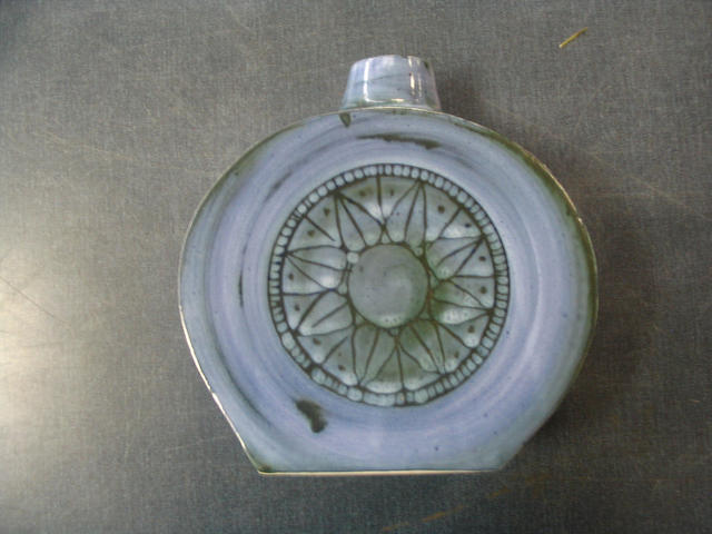 A Troika smooth glazed flask