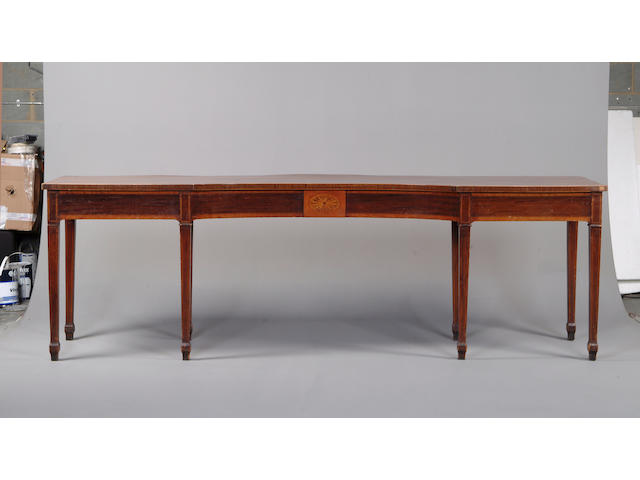 A massive 19th century mahogany serving table