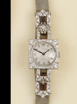 A diamond set cocktail watch