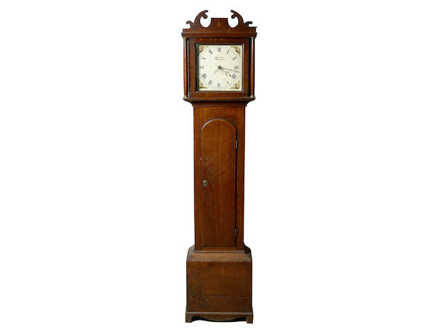John Mann, Norwich; a George III oak longcase clock,