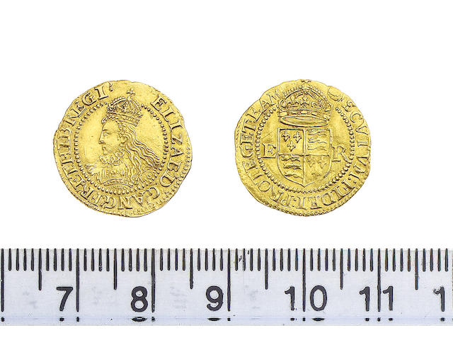 Elizabeth I (1558-1603), Half Crown, (1591-1594), Mint mark, tun on reverse only (S.2537) (N.2011)