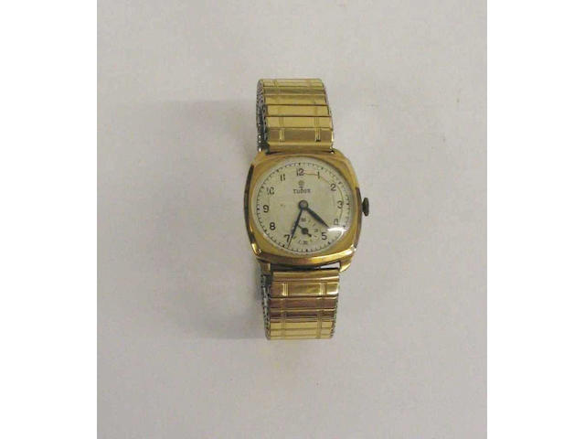 Tudor- a 9 carat gold wristwatch,
