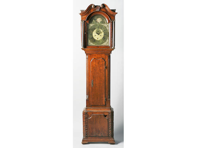 A George III oak longcase clock