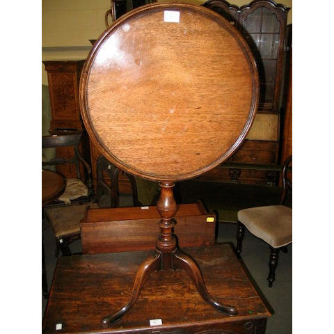 A mahogany occasional table,