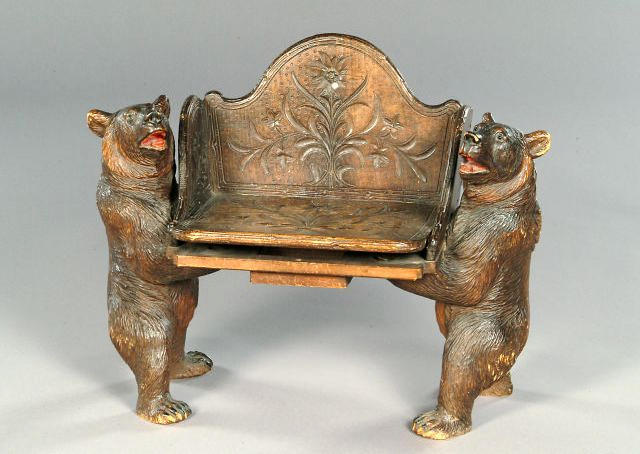A 19th century Black Forest childs chair,