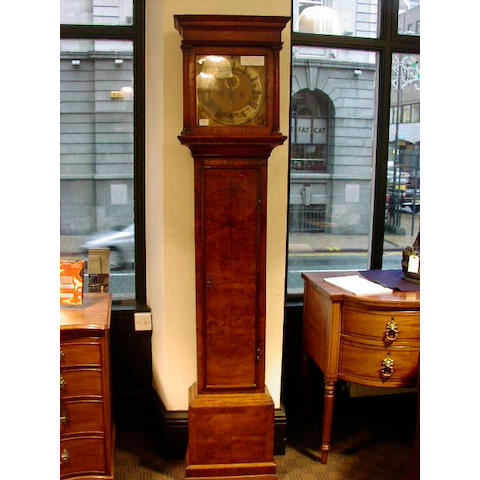An 18th Century walnut longcase clock,