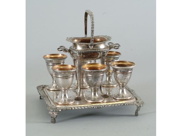 An egg waiter, unmarked,