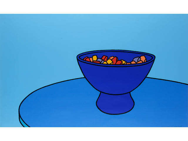Patrick Caulfield Sweet Bowl Screenprint, in colours, 1967, on wove, signed and inscribed "printer's proof 5/5" in pencil (aside from the standard edition of 75), printed at Kelpra Studio, published by Editions Alecto; in excellent condition, 557 x 912mm (21 7/8 x 35 7/8in)(SH)