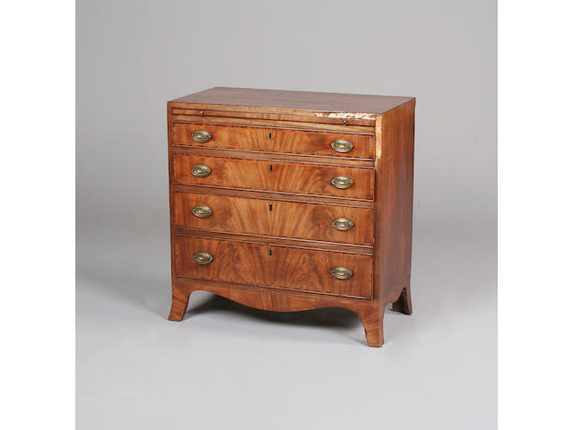 A small Regency mahogany chest