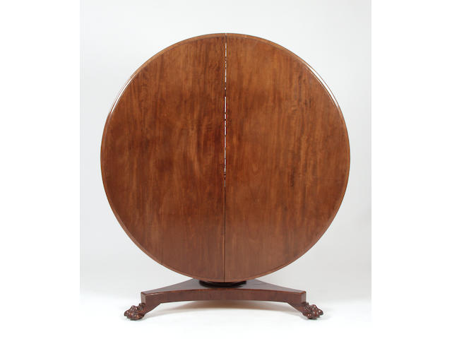 A mid Victorian mahogany loo table