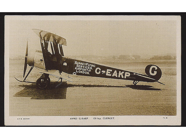 Aviation A collection of loose old to modern, used and unused inc. real photographs, Imperial Airways, Croydon Airport, Surrey Flying Services, KLM, Amy Johnson etc., G-EX.  (148&#8225;). Photo E&#163;200/300