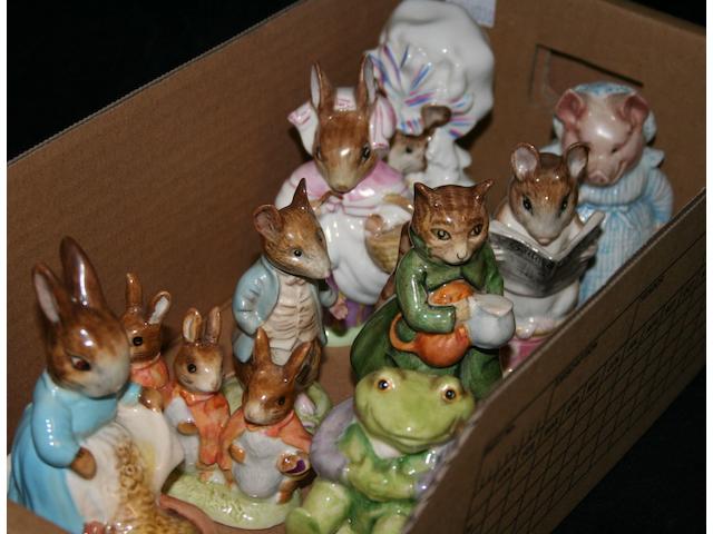 Beatrix Potter Nine Beswick Beatrix Potter figures