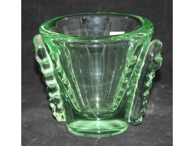 An unusual Victorian glass part centrepiece,