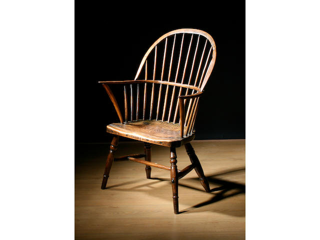 A 19th Century high back Windsor chair