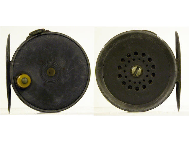 A Hardy The 'Perfect' wide drum alloy trout fly reel 2 5/8in