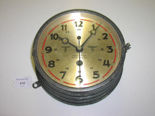 Bonhams A Kriegsmarine bulkhead clock