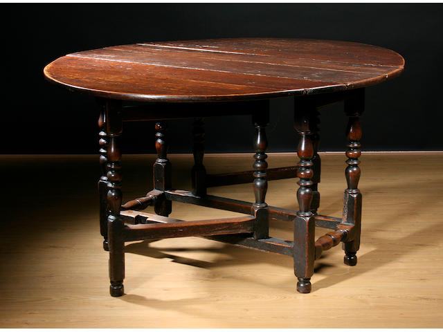 A late 17th Century oak gateleg table