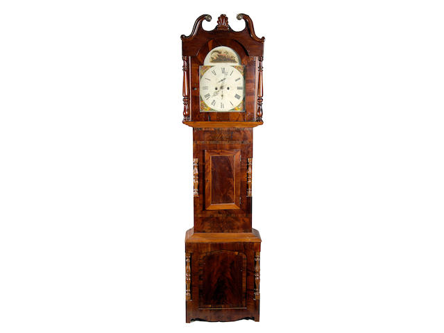 An early 19th century North Country mahogany longcase clock