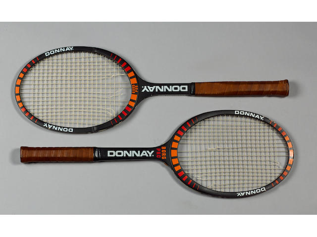schoner Serie van Vete Bonhams : Bjorn Borg's Donnay Pro "Personal Model" tennis racket from  either the 1990 or 1981 Wimbledon final,