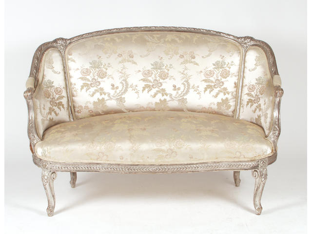 A 19th century two seat sofa,