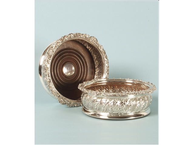 A pair of George IV coasters,