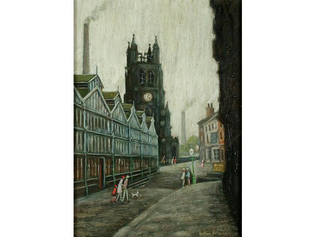 Arthur Delaney (1927-1987) "The Parish Church, Stockport",