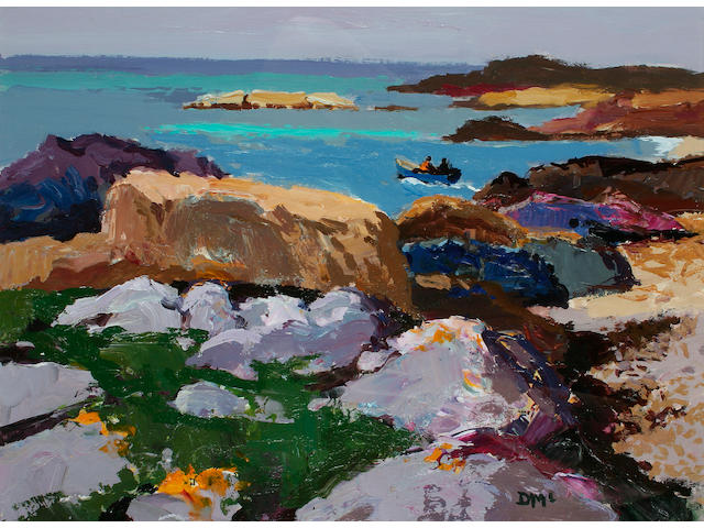 Donald McIntyre (born 1923) "Lobster Boat, Iona",