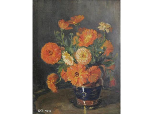 Kate Wylie (1877-1941) Marigolds