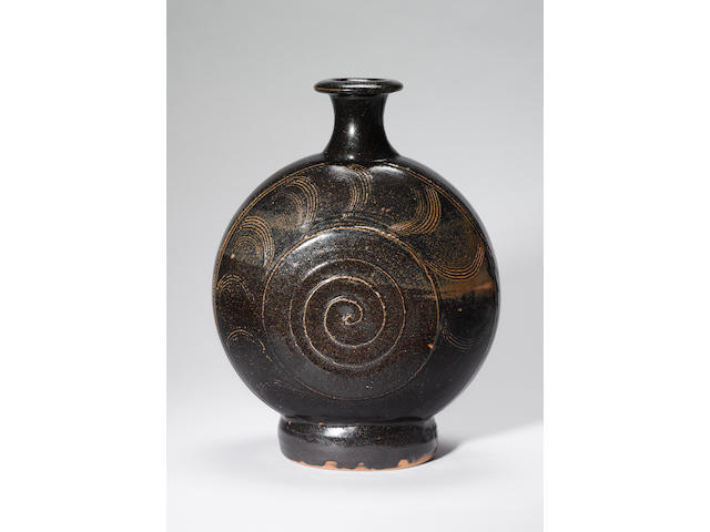 Bernard Leach a large 'Pilgrim' Flask, circa 1960 Height 38.5cm (15 1/8in.)