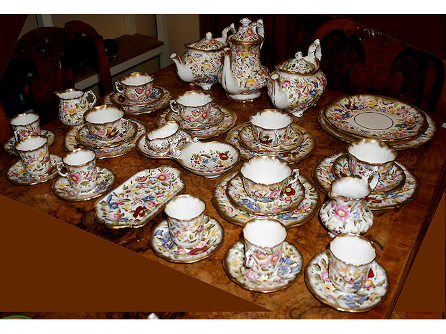 A Hammersley Queen Anne `Chintz' part tea/coffee service