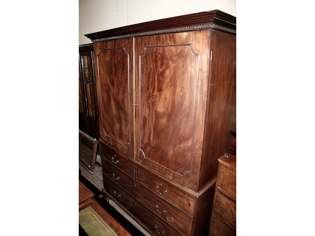 A George III mahogany press