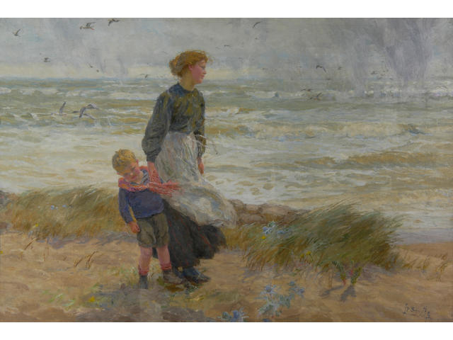 Lionel Percy Smythe (1839-1918) On the seashore