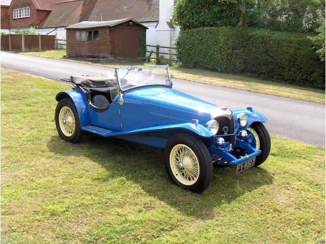 1937 Riley 1&#189;-Litre 12/4 Kestrel/Sprite Special Sports  Chassis no. SS27K5855 Engine no. SSK5855