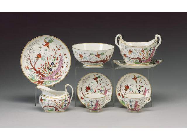 A Barr, Flight Barr 'Japan' pattern part tea service, circa 1805,