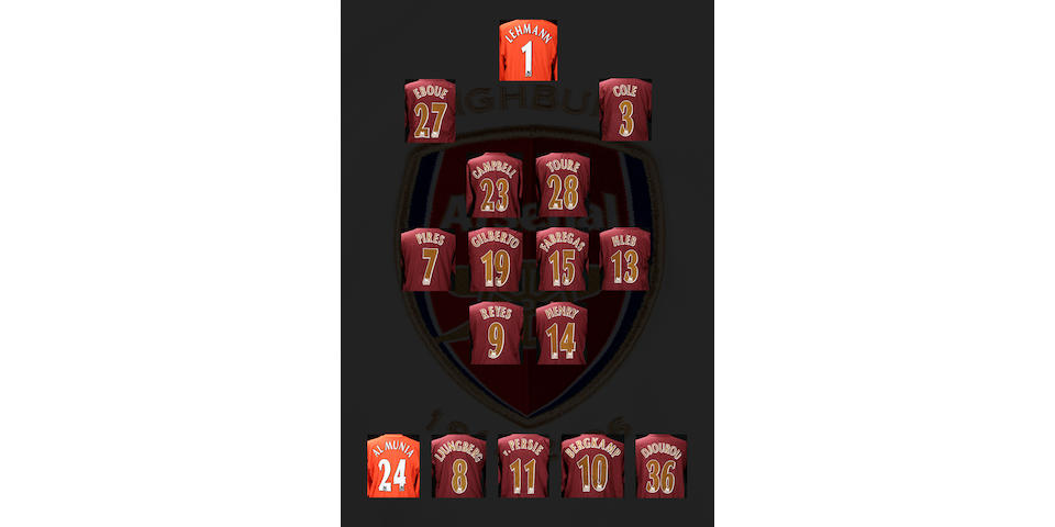 Full set of Arsenal Players shirts and shorts