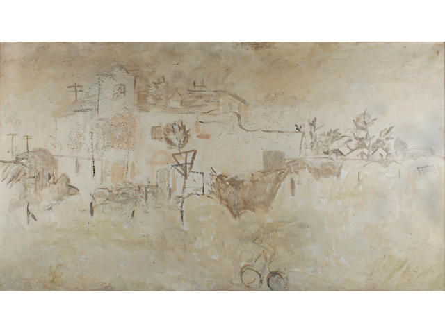 Mary Potter (1900-1981) House by the sea 71 x 127cm (28 x 50in).