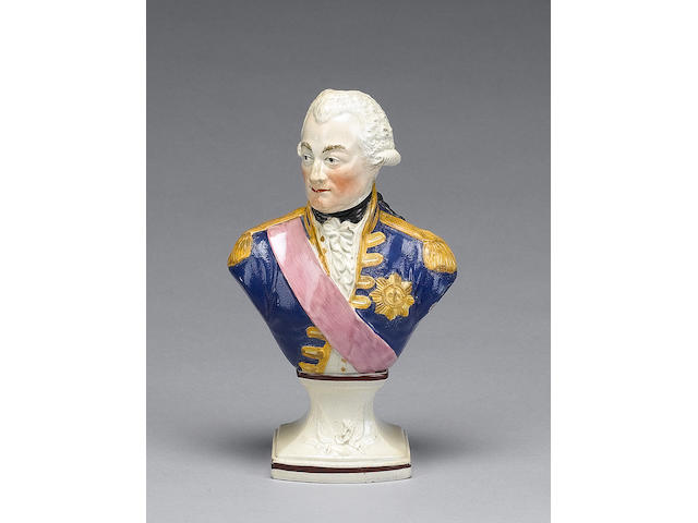 A Herculaneum bust of Admiral Lord Duncan, circa 1805