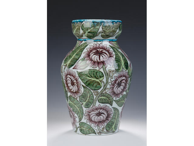 An 'Isnik' vase by Edward Porter William De Morgan,