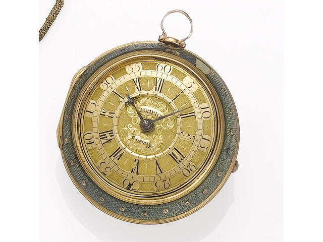 Thomas Tompion. A fine and rare late 17th century pair cased pocket watch London, No.713, circa 1685-87
