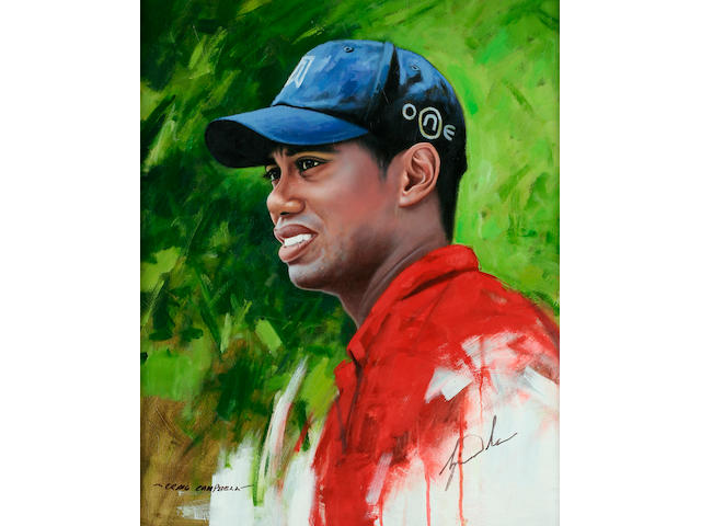 Campbell, Craig: Tiger Woods Winning the Masters in 2005