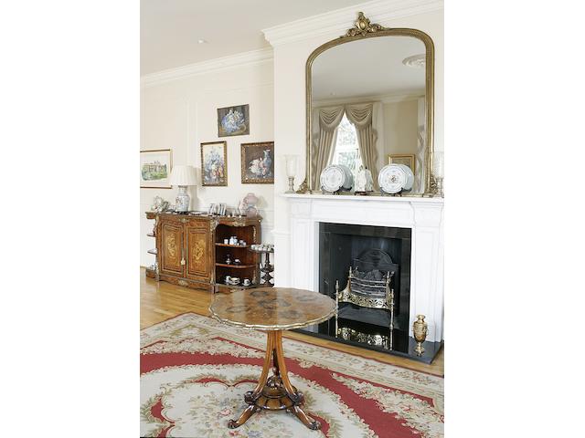 A Victorian kingwood, walnut , marquetry and gilt metal mounted credenza